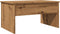 vidaXL - Salontafel - 80x50,5x41,5 - cm - bewerkt - hout - artisanaal - eikenkleurig