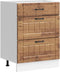 vidaXL - Keuken - onderkast - Lucca - bewerkt - hout - oud - houtkleurig