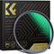 K&F Concept 67mm - Black Mist Diffusion 1/4 Filter - Krasbestendig Waterafstotend - Zwart
