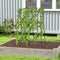 Coast A-frame klimrek - Plantenrek met net - Verstelbare breedte 30-60 cm - Zwart