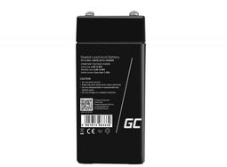 Green Cell AGM36 - Accu VRLA AGM 4V 4.5Ah - Ondersteunt buffer- en cyclisch gebruik - (1x)
