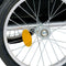 Dunlop Fietskar - Fietsaanhanger - Opvouwbaar met Reflectoren en Verstelbare Regenhoes - Geel