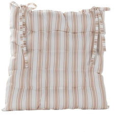 Annas collection - Stoelkussen 38x38 cm Ivoor Streep