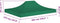 vidaXL Partytentdak - 410 x 280 cm - UV- en waterbestendig - Groen