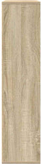 vidaXL - Boekenkast - 89x24x101,5 - cm - bewerkt - hout - sonoma - eikenkleurig