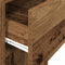 vidaXL - Computertorenstandaard - met - lade - 30x44x74 - cm - oud - houtkleurig