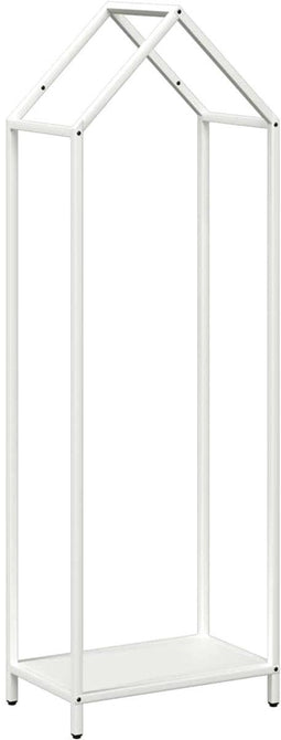 vidaXL - Brandhoutrek - 40x25x120 - cm - koudgewalst - staal - wit