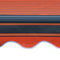 vidaXL - Luifel - uittrekbaar - met - windsensor - LED - 600x300 - cm - oranje - bruin