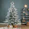 Everlands Grandis fir - kunstkerstboom - nepsneeuw - groen/wit 1,8m x 1,32m