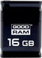 Goodram Piccolo - USB 16GB - Lezen 20MB/s Schrijven 5MB/s - Zwart
