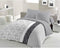 ETHNO microvezel dekbedset - 1 dekbedovertrek 240 x 260 cm + 2 kussenslopen 63 x 63 cm - Grijs