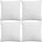vidaXL - Kussenhoezen - linnen - look - 40 - x - 40 - cm - antraciet - 4 - stuks