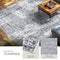 tectake® Vintage design tapijt - Dalia - Laagpolig wasbaar - 240x230cm - grijs