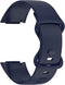 imoshion Siliconen bandje - Geschikt voor Fitbit Charge 6, Charge 5 - Donkerblauw - S