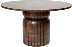 Liviza Ronde eettafel Lino - Mangohout - Rond Bruin - 75 cm , 120 cm , 120 cm