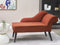 BIARRITZ - Chaise longue - Rood - Rechtszijdig - Polyester