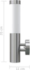 vidaXL Buitenlamp RVS Savona (2 stuks)