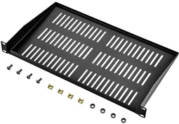 Renkforce RF-3434504 - Apparatenbodem 19 inch 1 HE - Ventilatiesleuven - Zwart