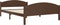 vidaXL - Bedframe - massief - grenenhout - donkerbruin - 140x200 - cm