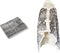 Linnick Flanel Fleece Deken + Hoodie met Capuchon Snake - naturel - 140x200cm - 130x180cm - Plaid