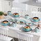 Bloominggoods® Luxe Serviesset - 16 Delig - Bohemian Design - Groen (4 persoons)