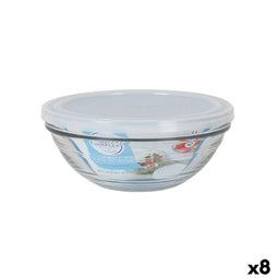 Ronde Lunchtrommel met Deksel Duralex FreshBox 970 ml ø 17 x 7 cm (8 Stuks)
