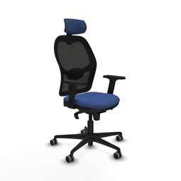 Jorquera Piqueras y Crespo 2D036G2 - Bureaustoel met hoofdsteun - Verstelbare hoogte - Marineblauw