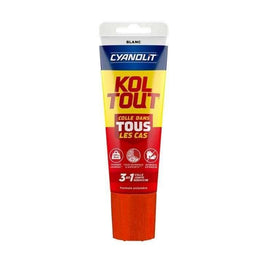 CYANOLIT - Bevestigings- en afdichtingslijm - Hoge sterkte en flexibel - Wit - tube van 125 ml