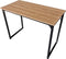 Bureau Stoer - laptoptafel - computertafel - industrieel - zwart metaal lichtbruin hout