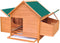 vidaXL - Kippenhok - 157x97x110 - cm - hout - rood