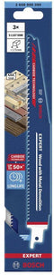 Bosch 2608900399 - Expert Wood with Metal Demolition - 3 stuks S 1167 XHM reciprozaagblad (3 stuks)