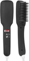 KINGDOMCARES - PTC Verwarmings- en Ionen Haarstijlborstel - 2-in-1 Straightener met Digitale Temperatuurregeling - Roze