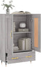 vidaXL - Hoge - kast - 69,5x31x115 - cm - bewerkt - hout - grijs - sonoma - eikenkleurig