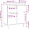 vidaXL - Dressoir - 60x35x70 - cm - bewerkt - hout - grijs - sonoma - eikenkleurig