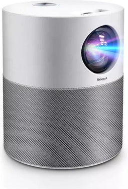 Belesy® Beamer Projector M35 - Mini Beamer - Wit – Full HD Support – Wifi – Android 9.0 – 4.000 Lumen – Contrast 10.000:1 – Beamers - Projectie 30 tot 200 inch - Cadeau - WK 2022 - Moederdag