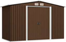 vidaXL - Tuinberging - 257x205x178 - cm - staal - bruin