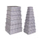 Set decoratieve dozen Versa Karton Lavendel (15 Onderdelen)