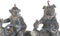 Decoratieve figuren Home ESPRIT Donker grijs Motorrijder 24 x 15 x 29 cm (2 Stuks)