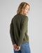 PLAIN CREW NECK SWS - Fleece - Lange mouw - Olijfgroen