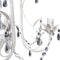 vidaXL - Kroonluchters - kristal - 2 - st - elegant - wit