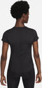 Nike One Dri-FIT Ss Slim Sportshirt - Dames - Zwart - Maat L