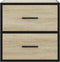 vidaXL - Nachtkastjes - 2 - st - wandgemonteerd - 40x31x39,5cm - sonoma - eikenkleur