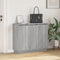 vidaXL - Dressoir - met - LED - - - Grijs - Sonoma, - 90x32x75 - cm, - Gemaakt - van - Houtcomposiet
