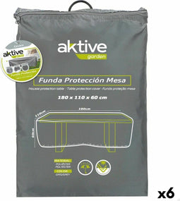 Beschermhoes Aktive Tafels Grijs 180 x 60 x 110 cm (6 Stuks)