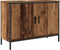 vidaXL - Wastafelkast - 80x30x60 - cm - bewerkt - hout - oud - houtkleurig