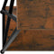 tectake® Tacoma - Consoletafel - Industrieel design - Zwart metalen frame - Donkerbruin - Afmeting (LxBxH) 100 x 35 x 80,5 cm