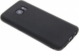 Hoesje Siliconen Geschikt voor Samsung Galaxy S7 - Color Backcover - Zwart