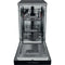 Whirlpool WSFC3M27X - Vrijstaand - Slimline (45 cm) - 10 couverts - Roestvrijstaal