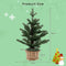 Coast Verlichte Kunstmatige Minikerstboom - 48 cm - 96 Takuiteinden - Groen/Natuur - 20 LED