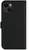 Selencia iPhone 13 Mini - Echt Lederen Bookcase - 3 Pashouders - Zwart